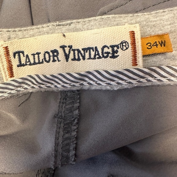 Tailor Vintage Connecticut Originals Canaan Slim Fit Men's Gray Shorts 34W - Picture 6 of 8